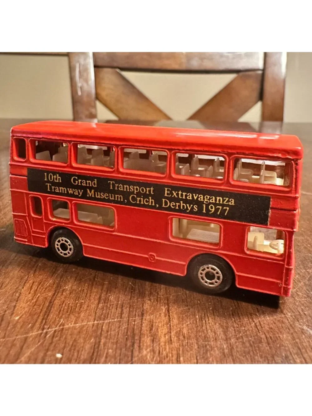 Vintage Matchbox 1972 Red Double Decker Bus 